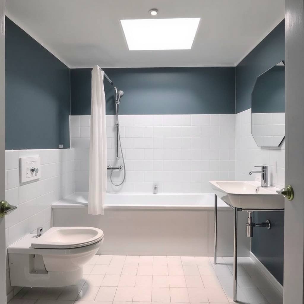 Rénovation de salle de bain (illustration)